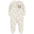 CARTER'S Overal na zip Sleep&Play Ivory Paw kluk 9m/vel. 74