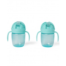 SKIP HOP Hrnek rostoucí Sip-to-Straw Teal 6m+