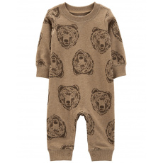 CARTER'S Overal bez nožiček Brown Bear chlapec NB/ vel. 56