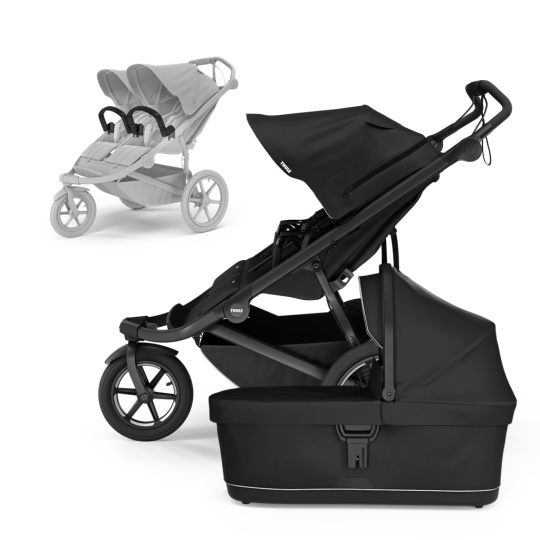 THULE Kočárek sourozenecký Urban Glide Double Black/Black set M