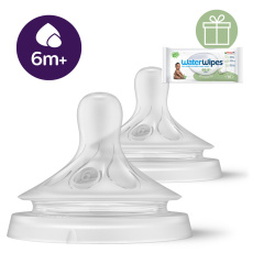 Philips AVENT Savička Natural Response 6 na kaši 6m+, 2 ks+WW Soapberry 60ks