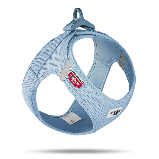 CURLI Postroj pro psy se sponou Air-Mesh Skyblue, XL, 12-18 kg