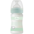 CHICCO Láhev kojenecká sklo Well-being silikon 150 ml uni