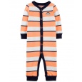 CARTER'S Overal bez nožiček na druky Sleep & Play Orange Stripes chlapec NB/ vel. 56