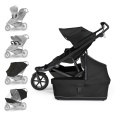 THULE Kočárek sourozenecký Urban Glide Double Black/Black set XL