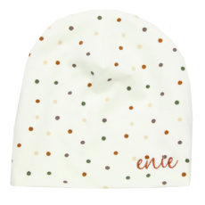 ENIE BABY Čepice dětská Dots creme 12-16m