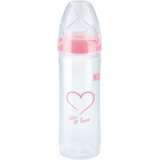 NUK NEW CLASSIC Láhev LOVE PP 250 ml,Silikon,Velikost 2,M – růžová