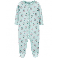 CARTER'S Overal zip Floral Mint dívka PRE/vel. 46