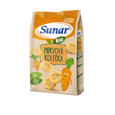 SUNAR BIO Křupky Mrkvová kolečka 45 g