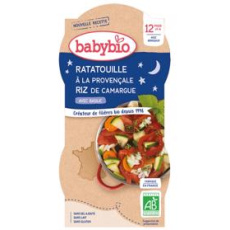 2xBABYBIO Večerní menu ratatouille po provensálsku s rýží 200 g