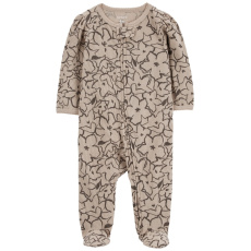 CARTER'S Overal na zip Sleep&Play Khaki Floral holka 3m/vel. 62