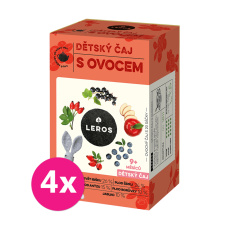 4x LEROS Čaj dětský s ovocem 20x2g