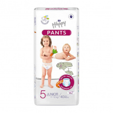 BELLA HAPPY Pants Kalhotky plenkové jednorázové 5 Junior (11-18 kg) 40 ks