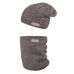 Little Angel-Set pletená čepice a nákrčník Outlast ® - černobílá Velikost čepic: 6 | 54-57 cm