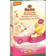 HOLLE Müsli organické junior vícezrnné s ovocem, 250 g