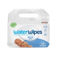 4x WATERWIPES Vlhčené obrousky bez obsahu plastů 60 ks ( 240 ks )